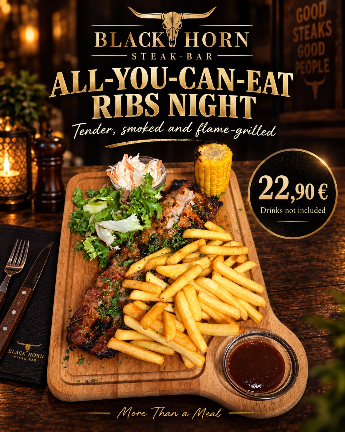 Visuel promotionnel Ribs Night Black Horn